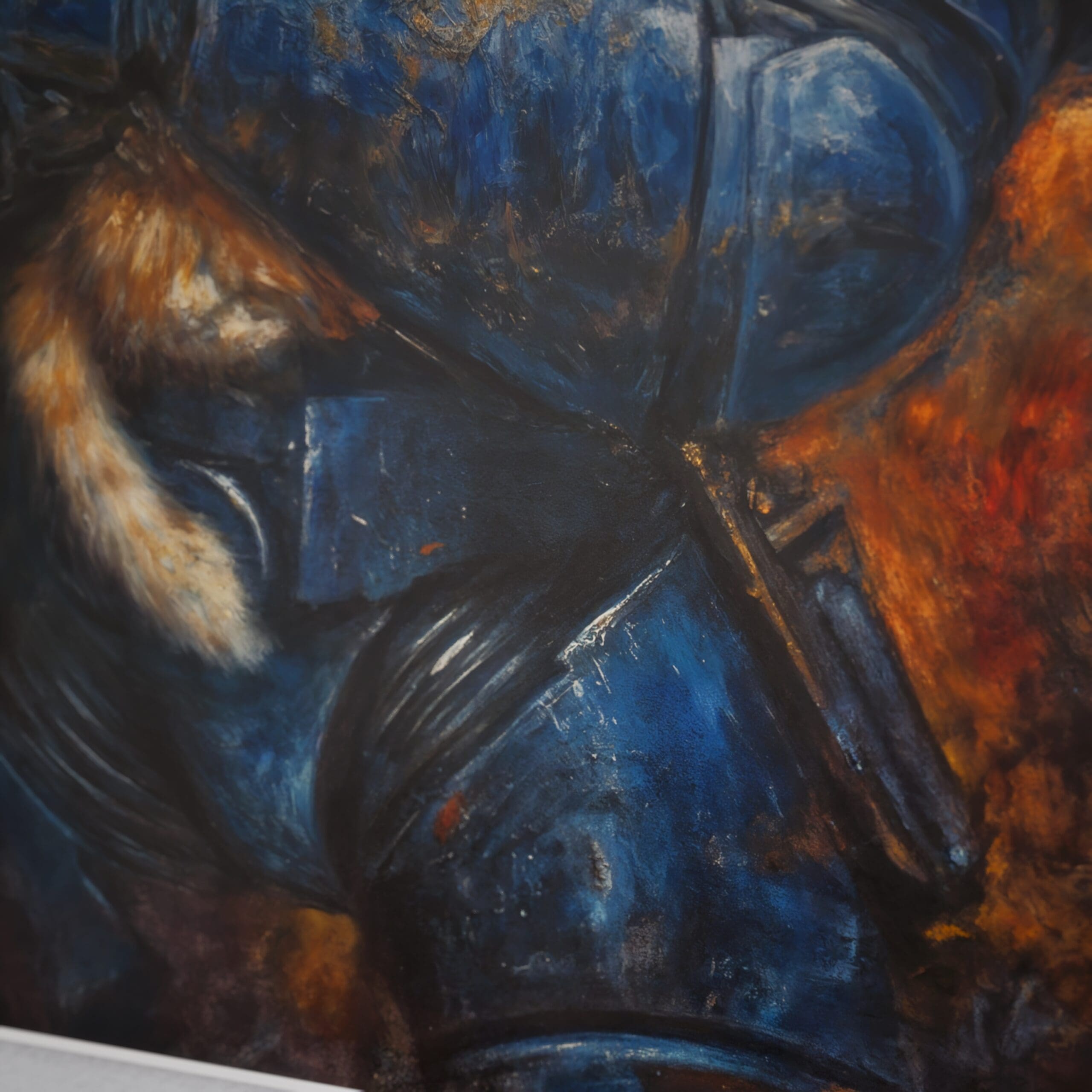Space Ultramarine Cat Guardian – Warhammer 40k Gaming Room Cat Poster - Image 4