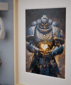 Space Marine Heart of Devotion Poster | Epic Valentine Gift for Gamers, Nerdy Husband Present - Image 4